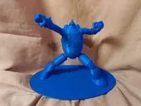 Figurine du robot Gigantor avec socle — photo 2