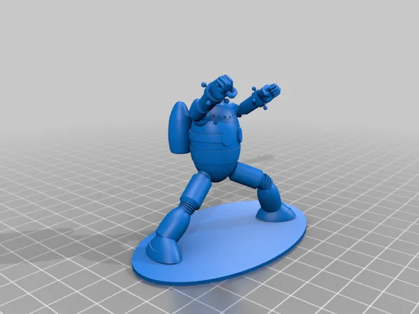Figurine du robot Gigantor avec socle