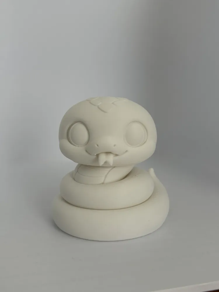 Cute Chibi Snake - Adorable Desk Companion - Free 3D Print Model ...