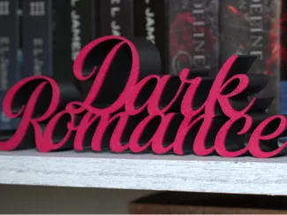 Dark Romance Bookshelf Sign