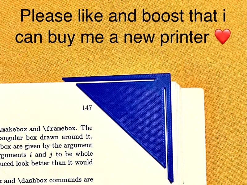 Corner bookmark