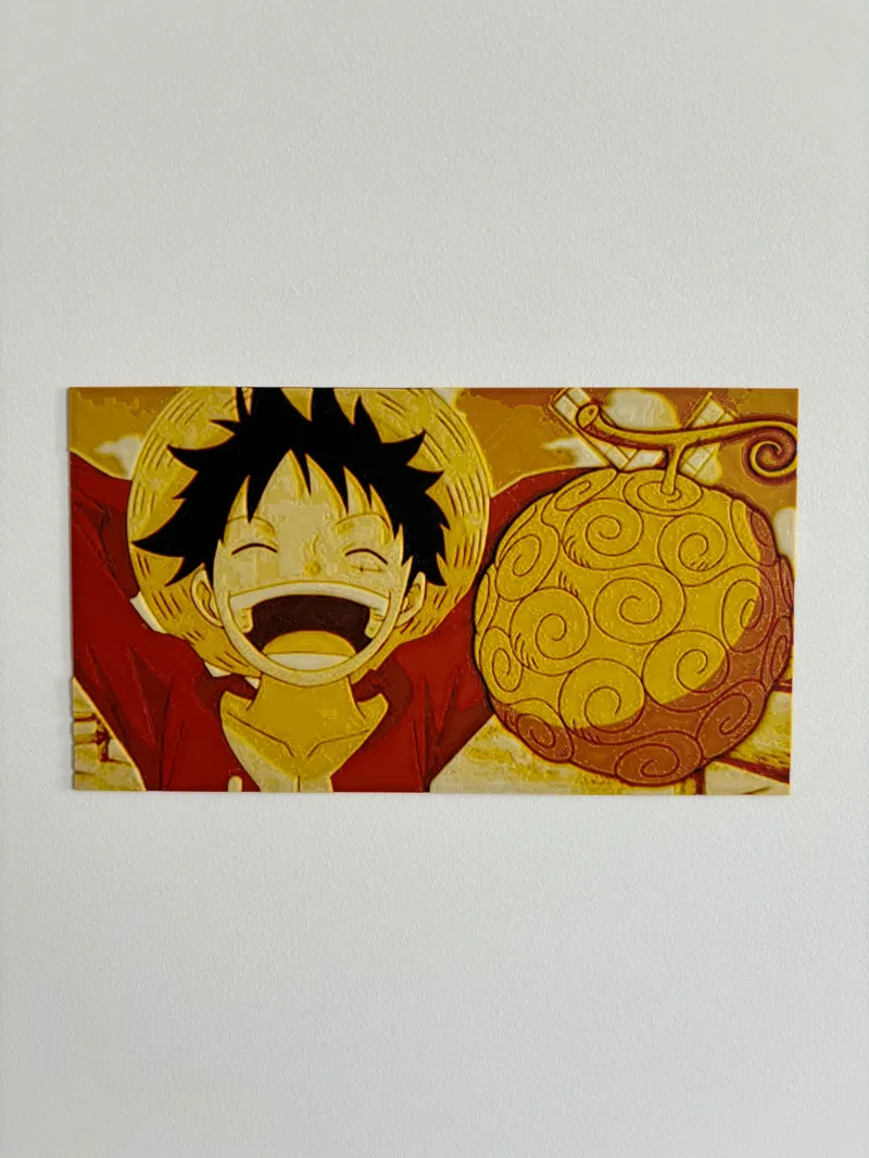 Luffy With Devil Fruit - HueForge