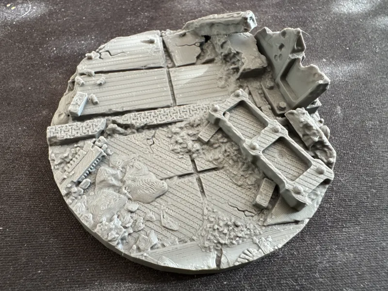 80 mm base with terrain features
