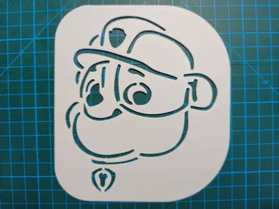 PawPatrol Rubble Stencil