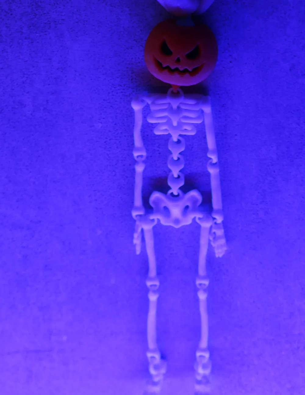 Flexy Pumpkin Skeleton Halloween - Free 3D Print Model - MakerWorld