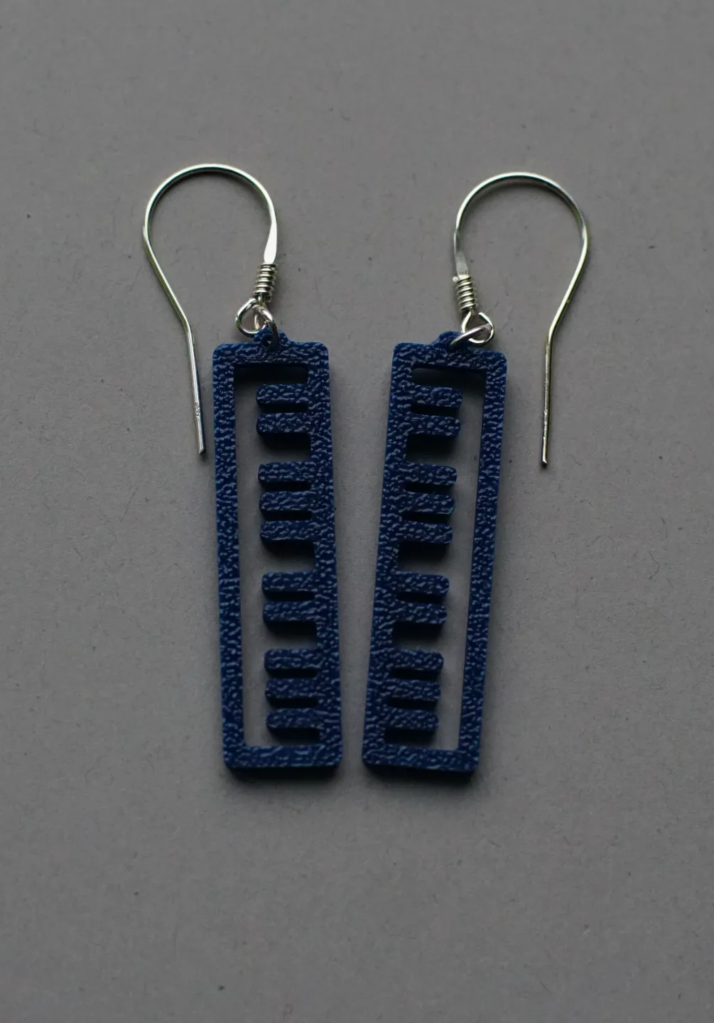 Piano earrings view 3