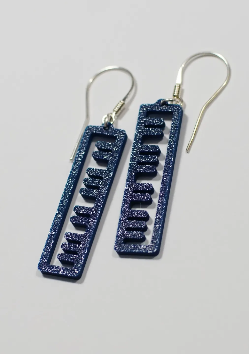 Piano earrings view 4