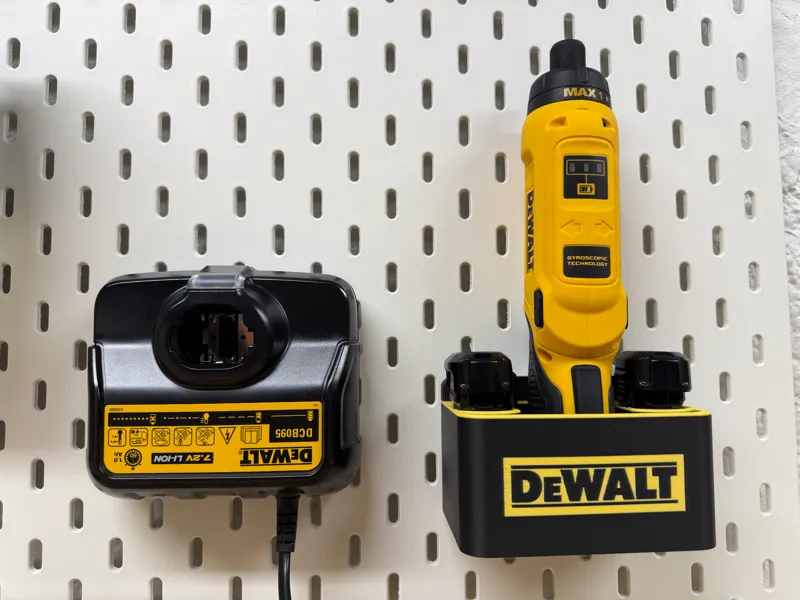 Dewalt 8v tool and battery holder with logo