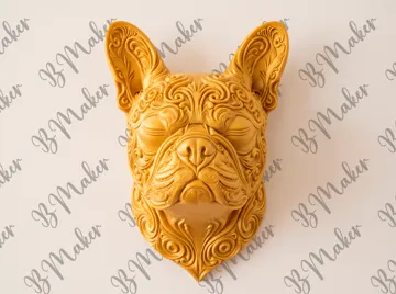 Figura decorativa: Bulldog del Pacífico - Arte de pared — vista de referencia 4