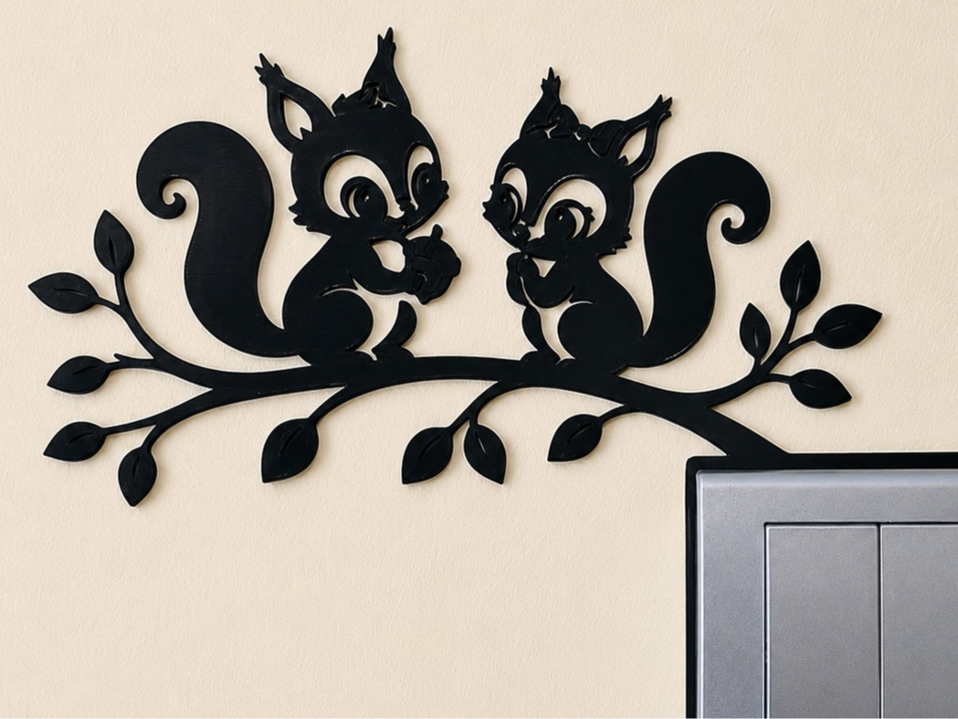 Light Switch Decoration – Squirrel 1
