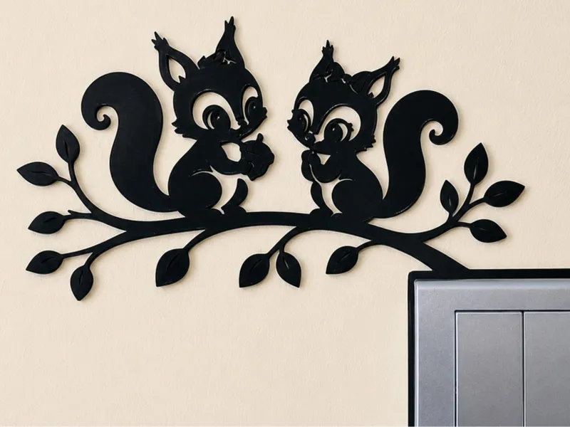 Light Switch Decoration – Squirrel 1