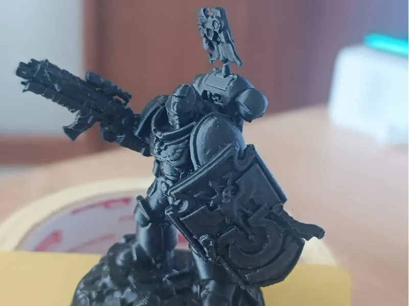 SpaceMarine with Bolter and Shield