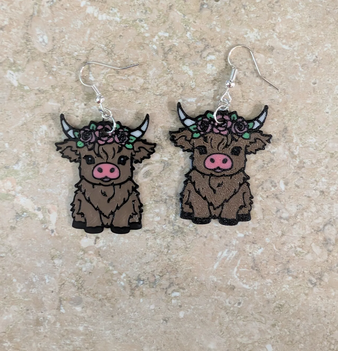 Highland Cow Earrings view 4