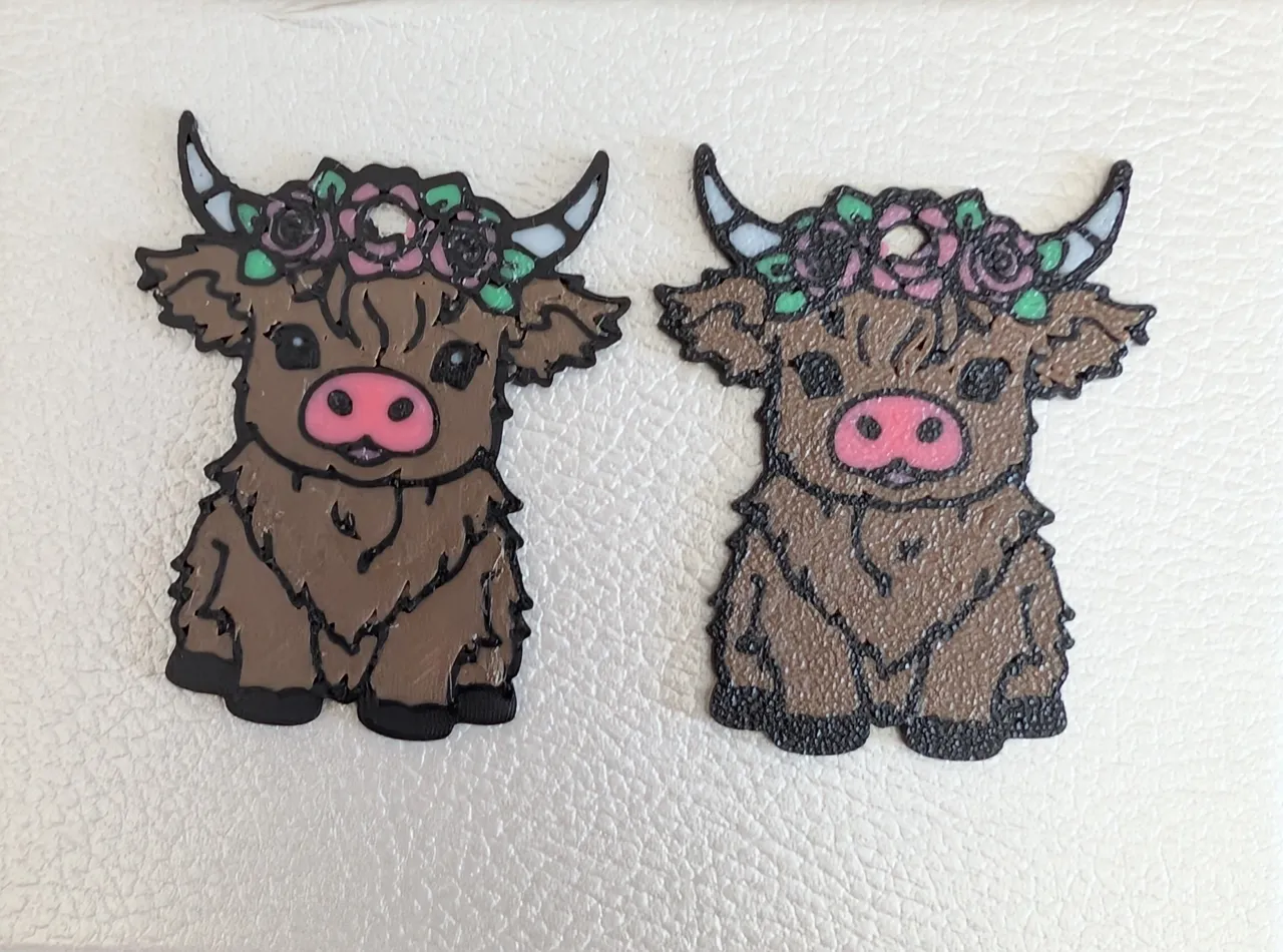 Highland Cow Earrings view 2