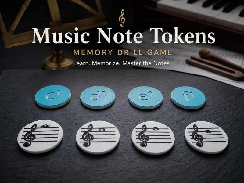 Music Note Tokens – Memory Drill Game