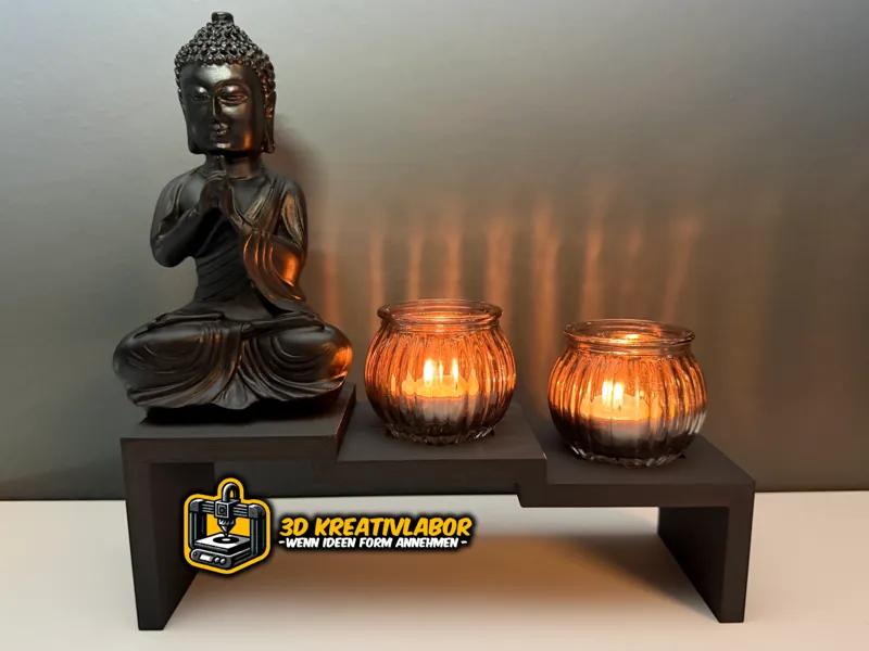 Buddha Teelichthalter - Feng Shui