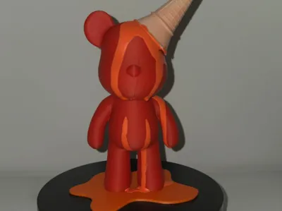 ice cream cone bear