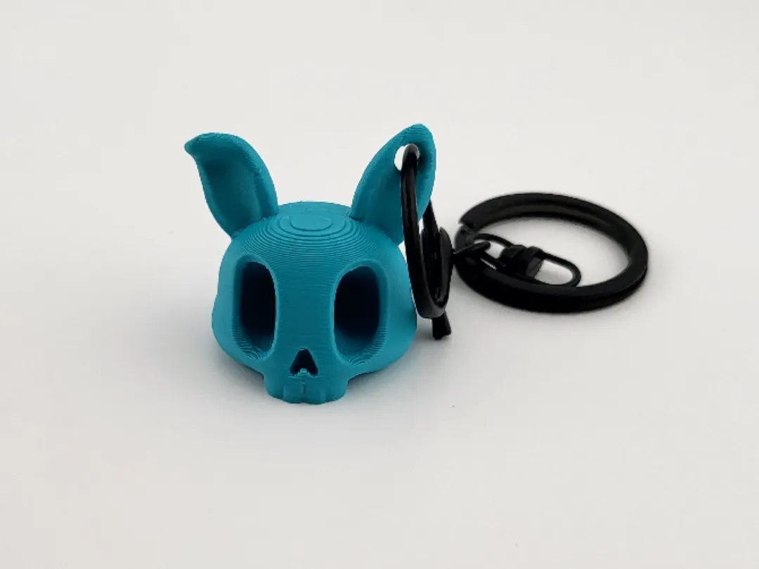 Bunny Skull Keychain skull kawaii charm by Mad power MakerWorld: Download Free 3D Models - 3D model önizlemesi