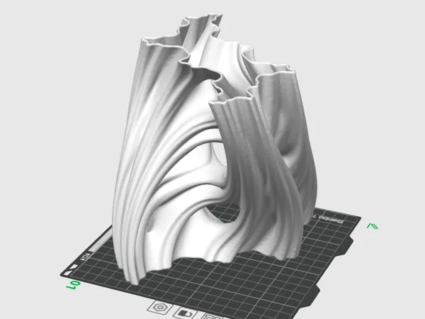 Vase organique texturé