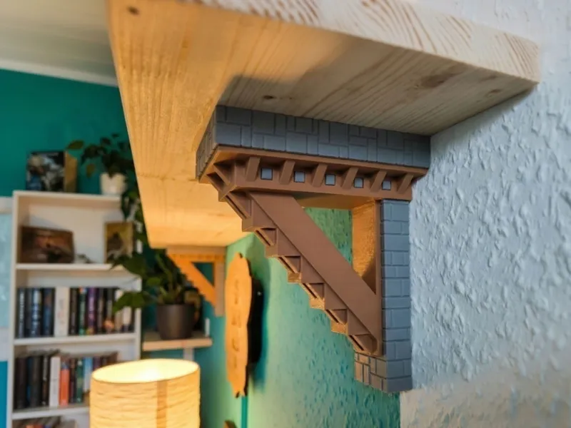 Minecraft Inspired Shelf Bracket