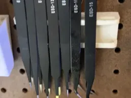 Pegboard tweezers holder or organizer