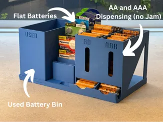 Universal Battery Dispenser & Organiser