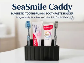 SeaSmile Caddy: Magnetic Cruise Toothbrush Holder