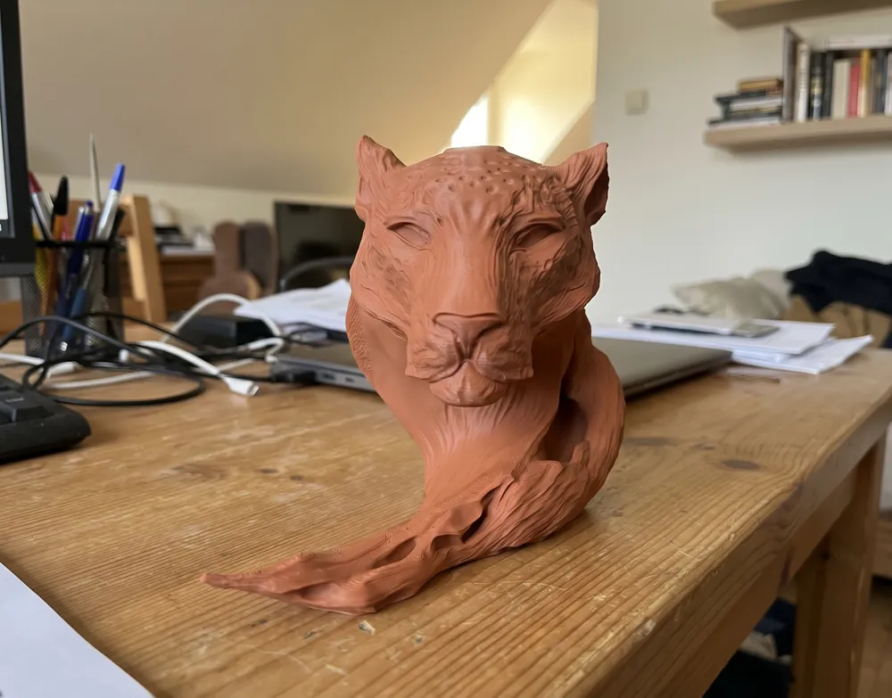 Whispering Jaguar – Flowing Woodcraft Big Cat Bust - Free 3D Print ...