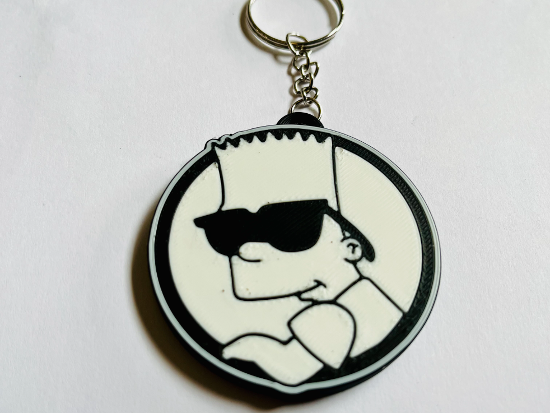 Bart Simpson keychain