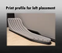 Left side placement, PETG