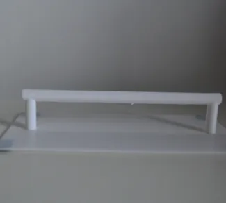 Mini skateboard rail