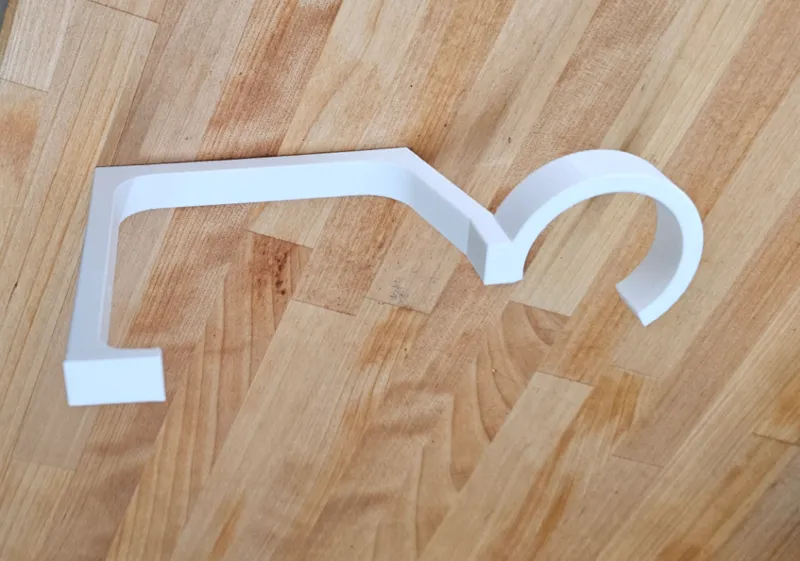 Filament Spool Hook for Closet Rod