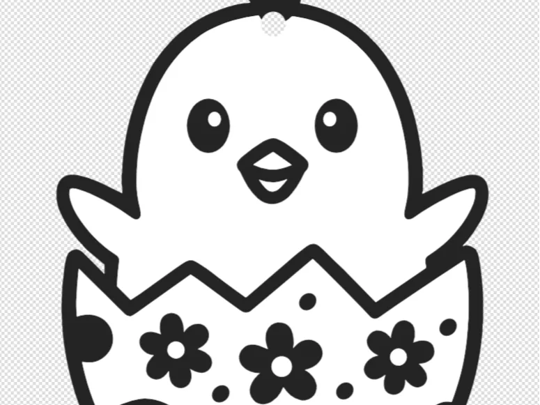 Easter chick decoration
