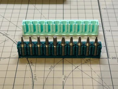 1/4" Standard Bit Holder 10-Slot Screwdriver Bit Storage V2.0 Compatible with Storage Box