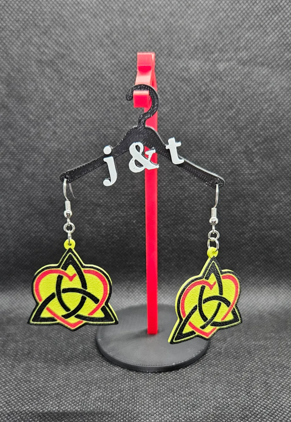Celtic Heart earrings view 2