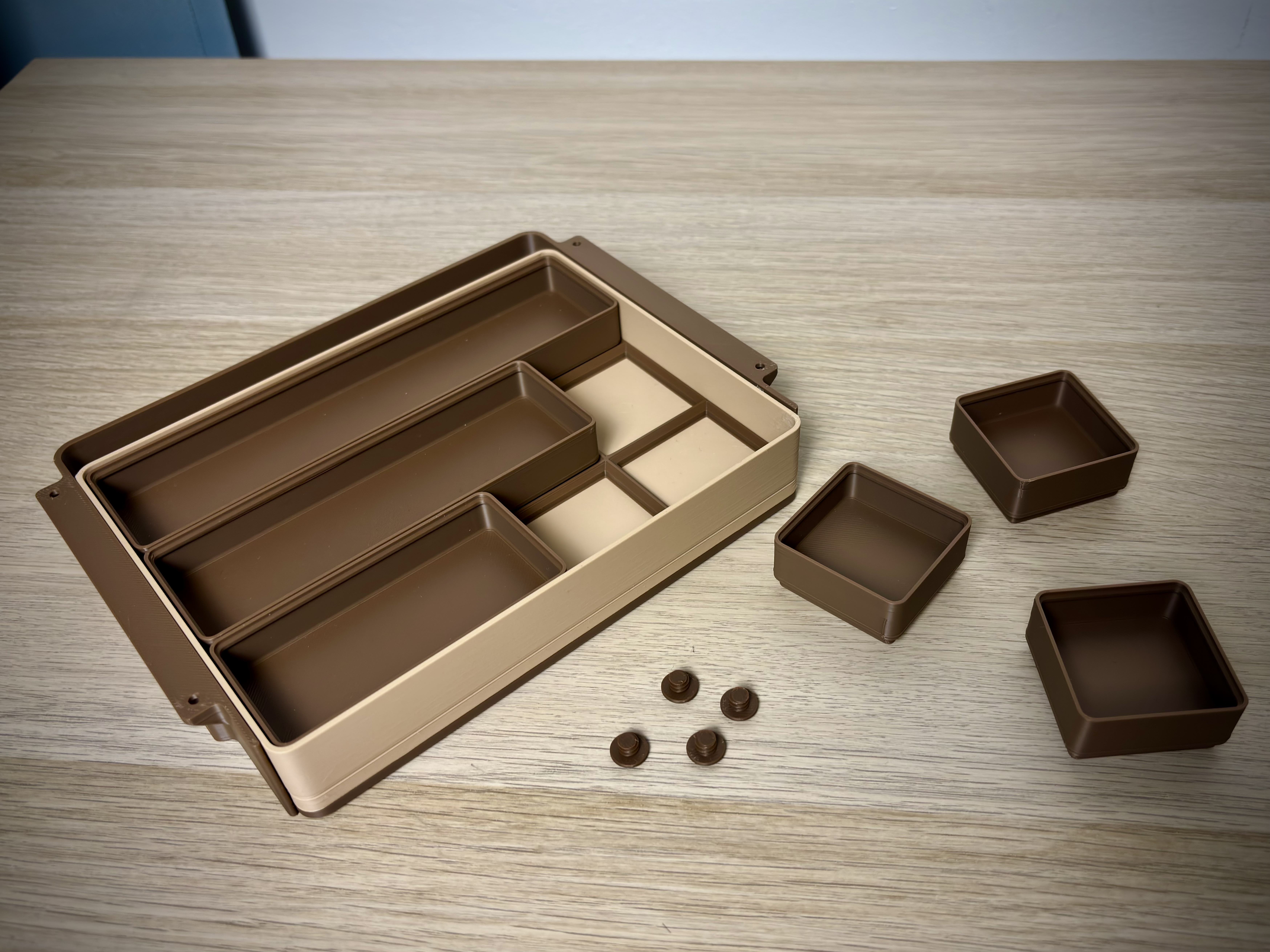 Miniatura 1 do modelo 3D Under Desk Drawer Modular | Push Lock| Gridfinity 