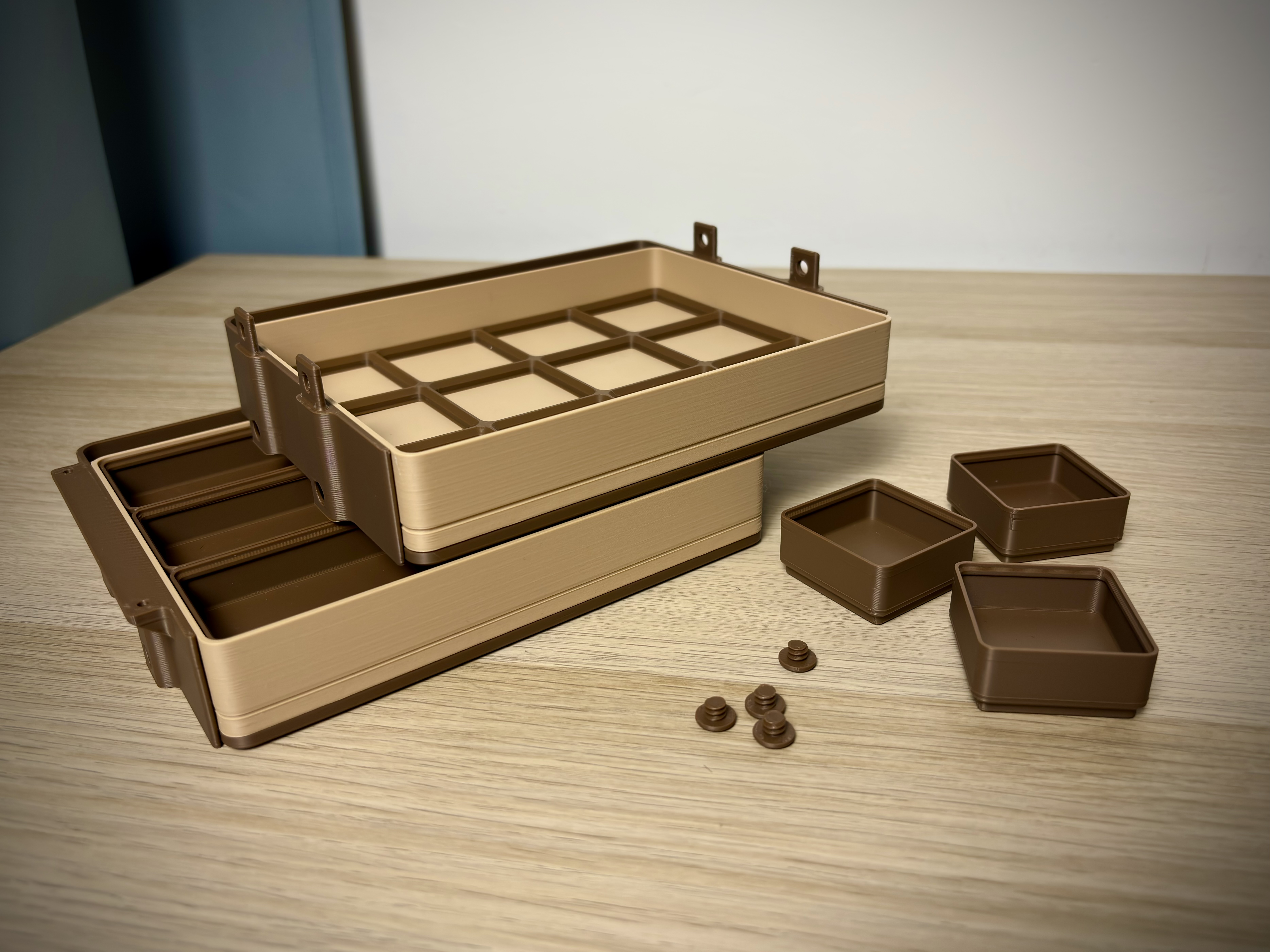 Miniatura 4 do modelo 3D Under Desk Drawer Modular | Push Lock| Gridfinity 