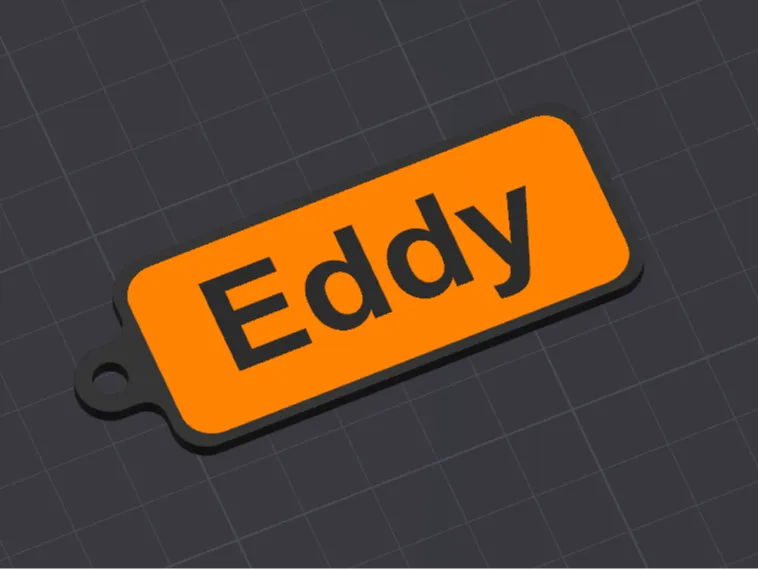 Double sided Name Tag (Keychain)