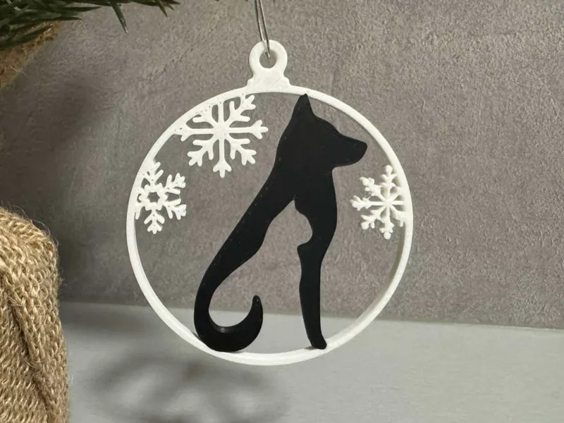 Christmas decor - cat and dog