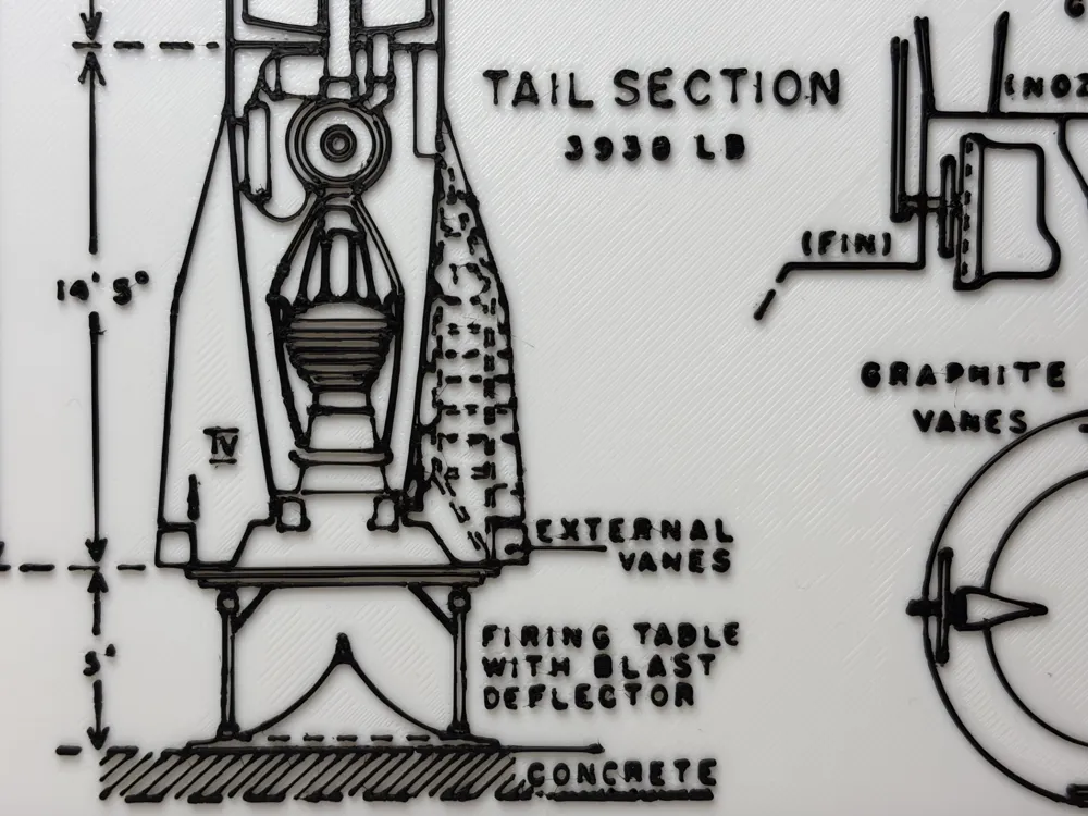 The V-2 Rocket - Blueprint - Technical Drawing - Free 3D Print Model ...