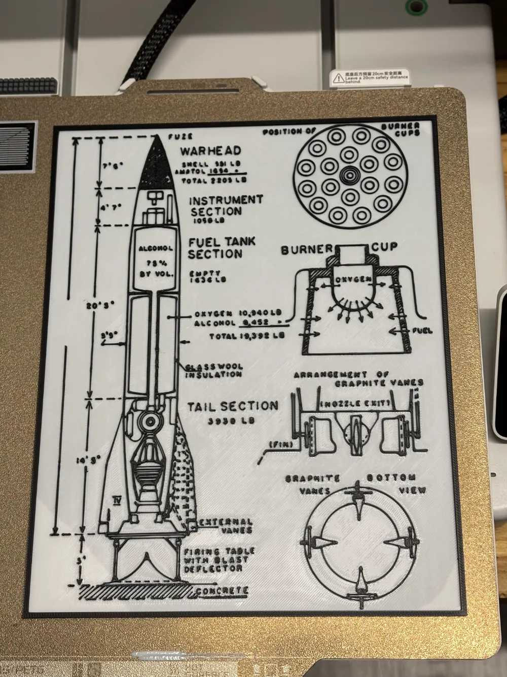 Reusable Rockets Blueprint The V-2 Rocket - Blueprint - Technical Drawing - Free 3D Print Model ...