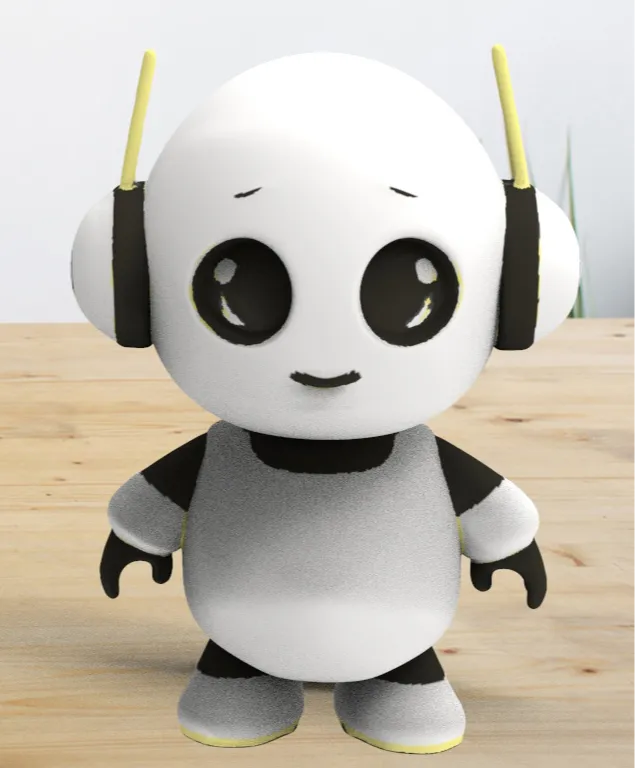 Adorable Robot Companion - 3D Printable Desk Buddy