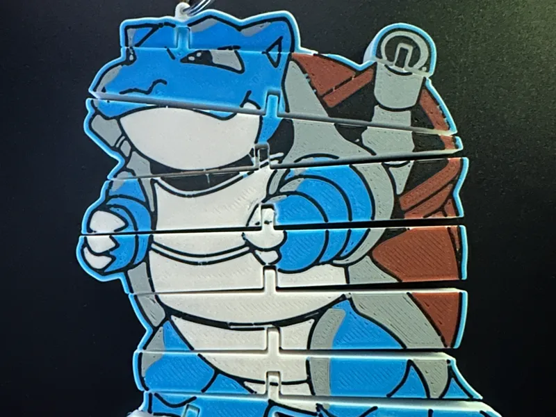 Blastoise (Pokemon) Flexi - Articulated - Keychain