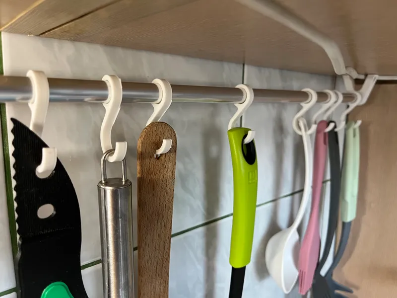 Kitchen Rail Organizer – DIY 3D-Printable System