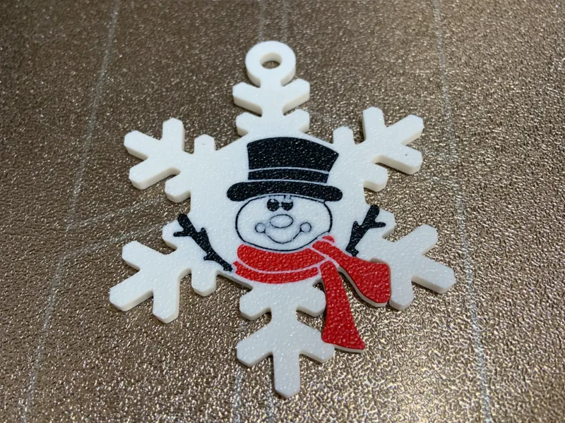Christmas Snowflake Snowman