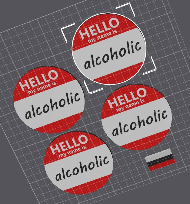 My Name Is Alcoholic coaster