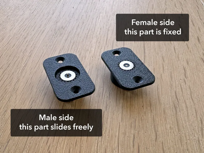 2 Pin Magnetic Pogo pin connector mount