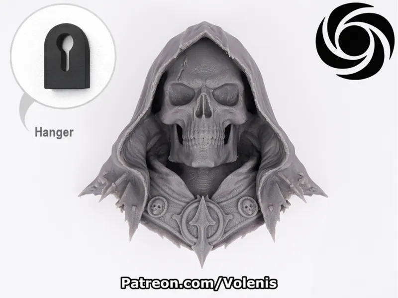 Skull Reaper Head Wall Decor