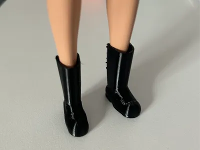 Boots for flat footed 1:6 Scale Fashion Doll