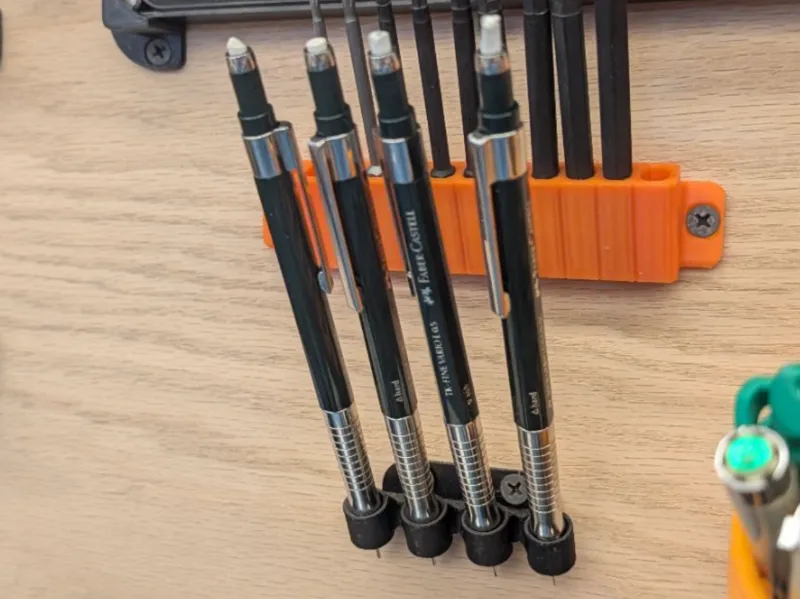 Pencil wall mounted holder for Fabercastle